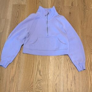 Lavender Lululemon Scuba Quarter Zip Mockneck size xs/s